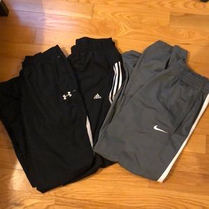 Adidas/Nike/Under Armour Sweatpants bundle (3 pairs)